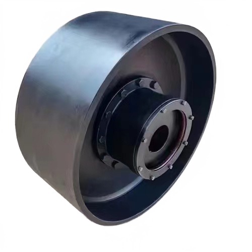 Drum tooth coupling with brake wheel